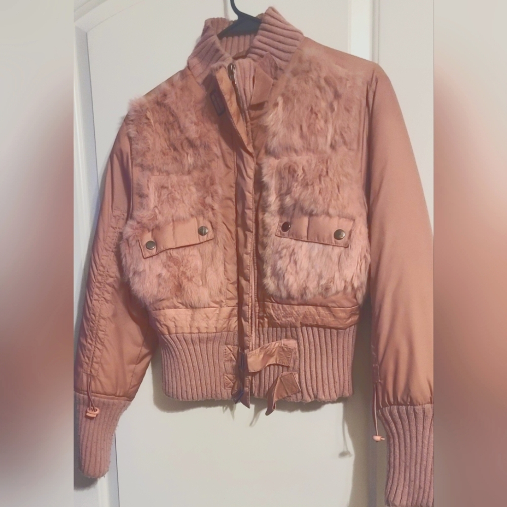 Pink Faux Fur Jacket